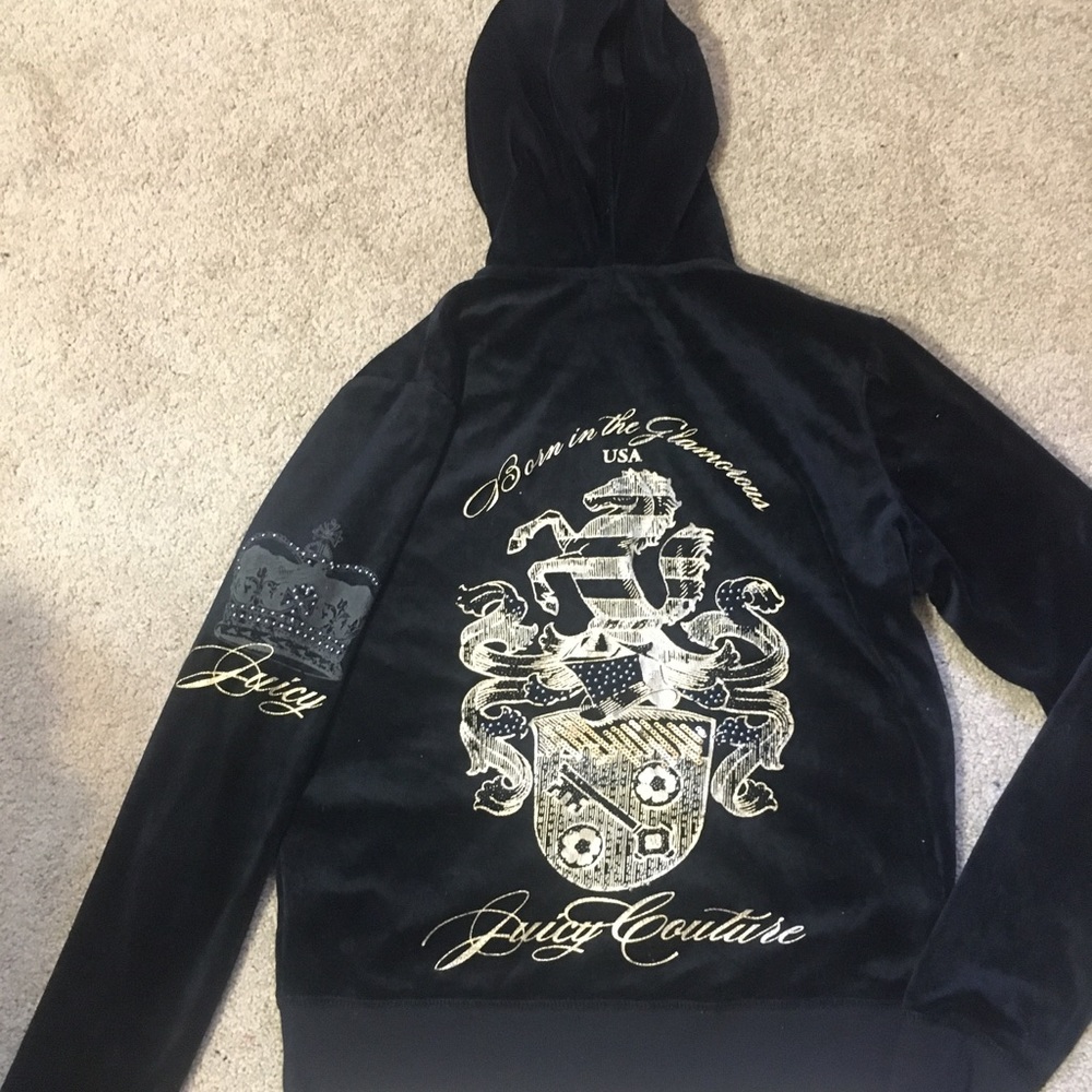 Juicy Couture Sequin Velour Track Jacket